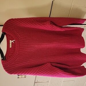 Marine Layer oversized Crewneck sweater in rose violet NWT XL knit A1